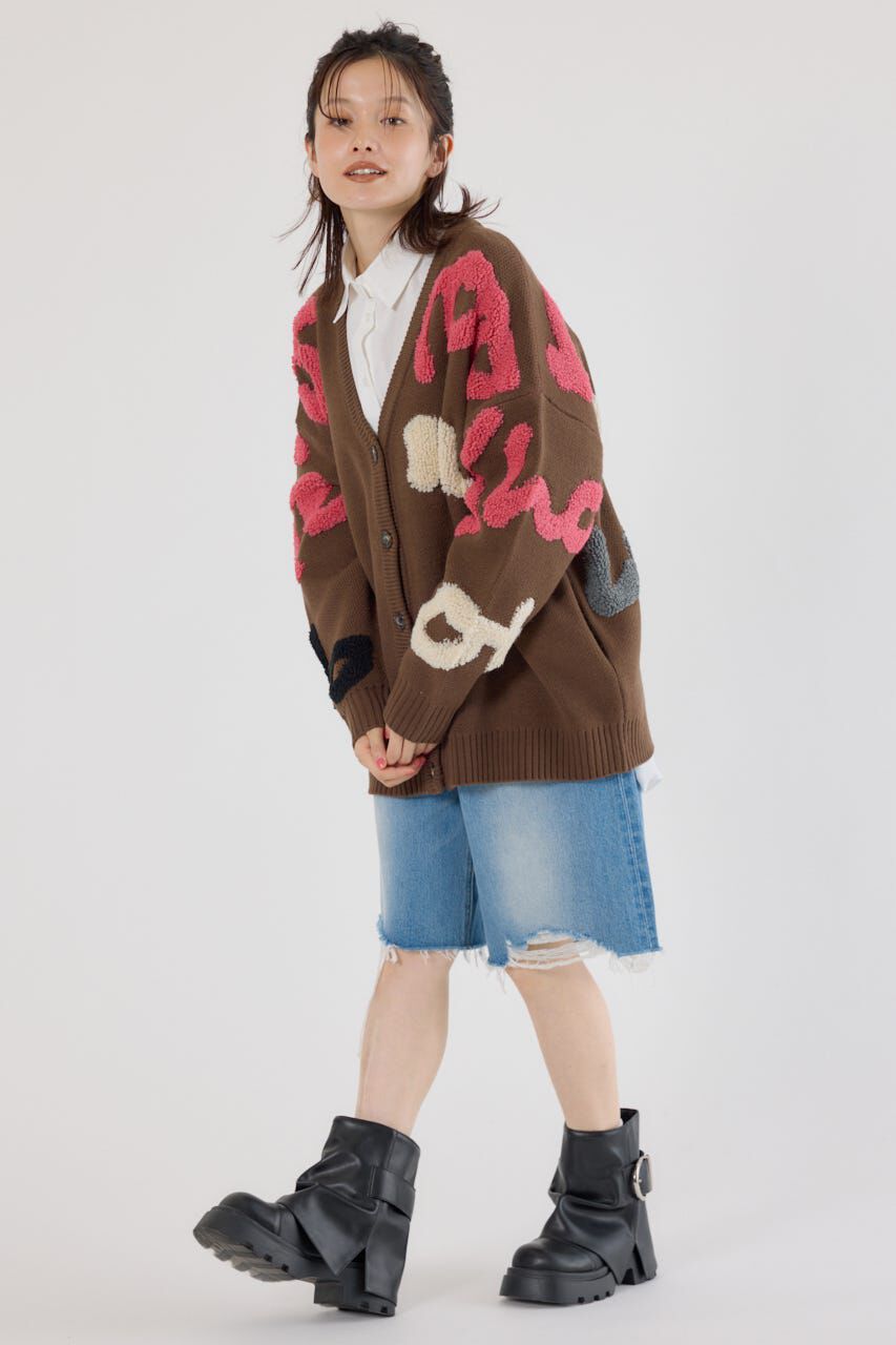 RODEO CROWNS「LETTER LOGOニットカーディガン」|カーディガン|