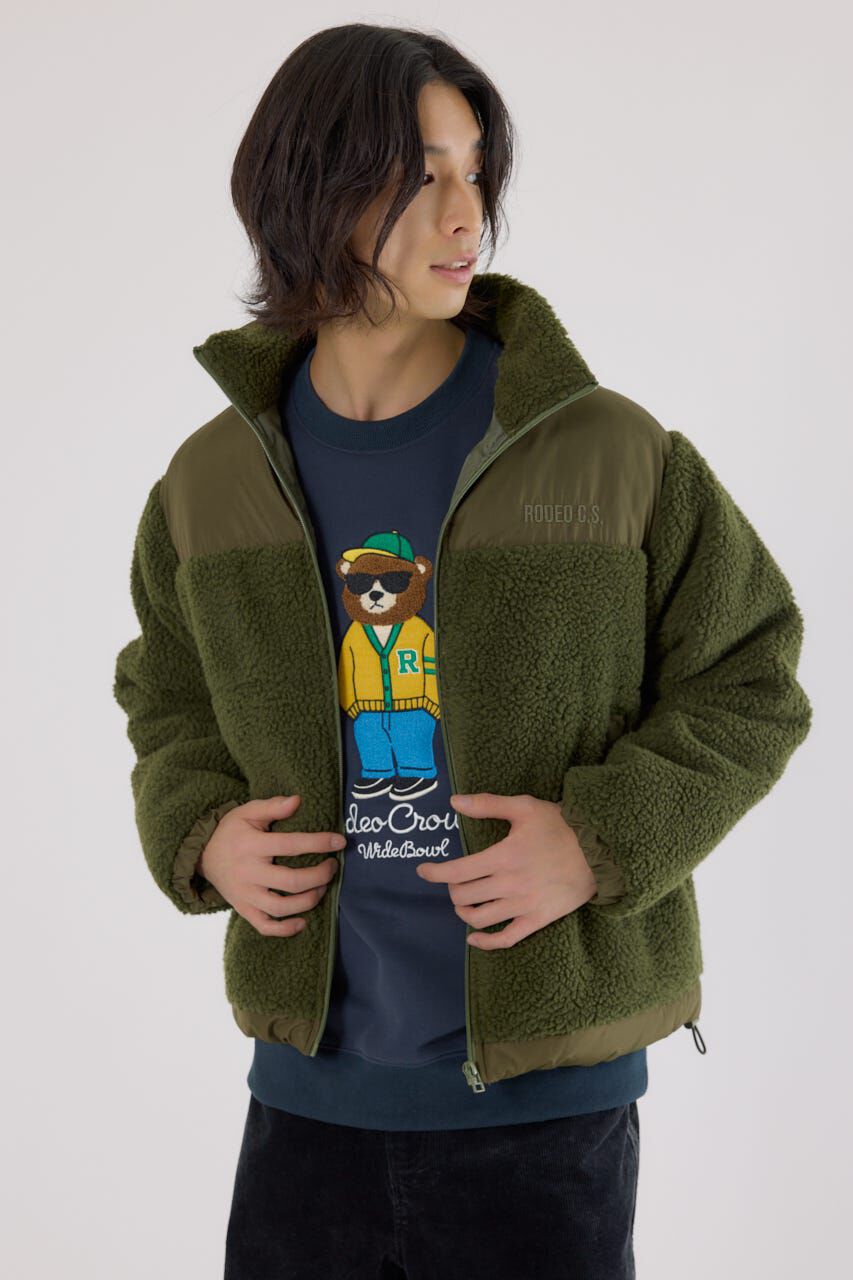 RODEO CROWNS「切り替えボアロゴジャケット」|その他|