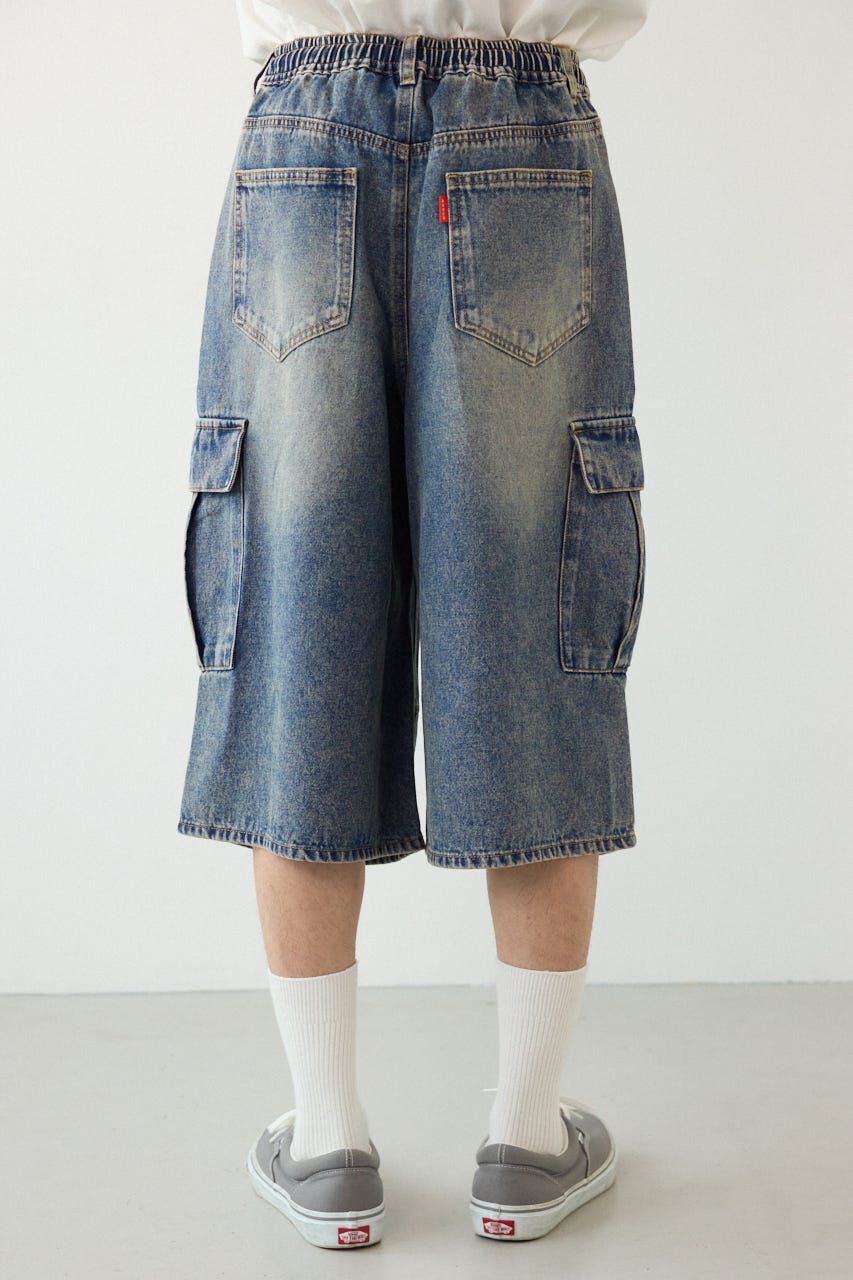 RODEO CROWNS「デニムバミューダカーゴパンツ」|デニム|