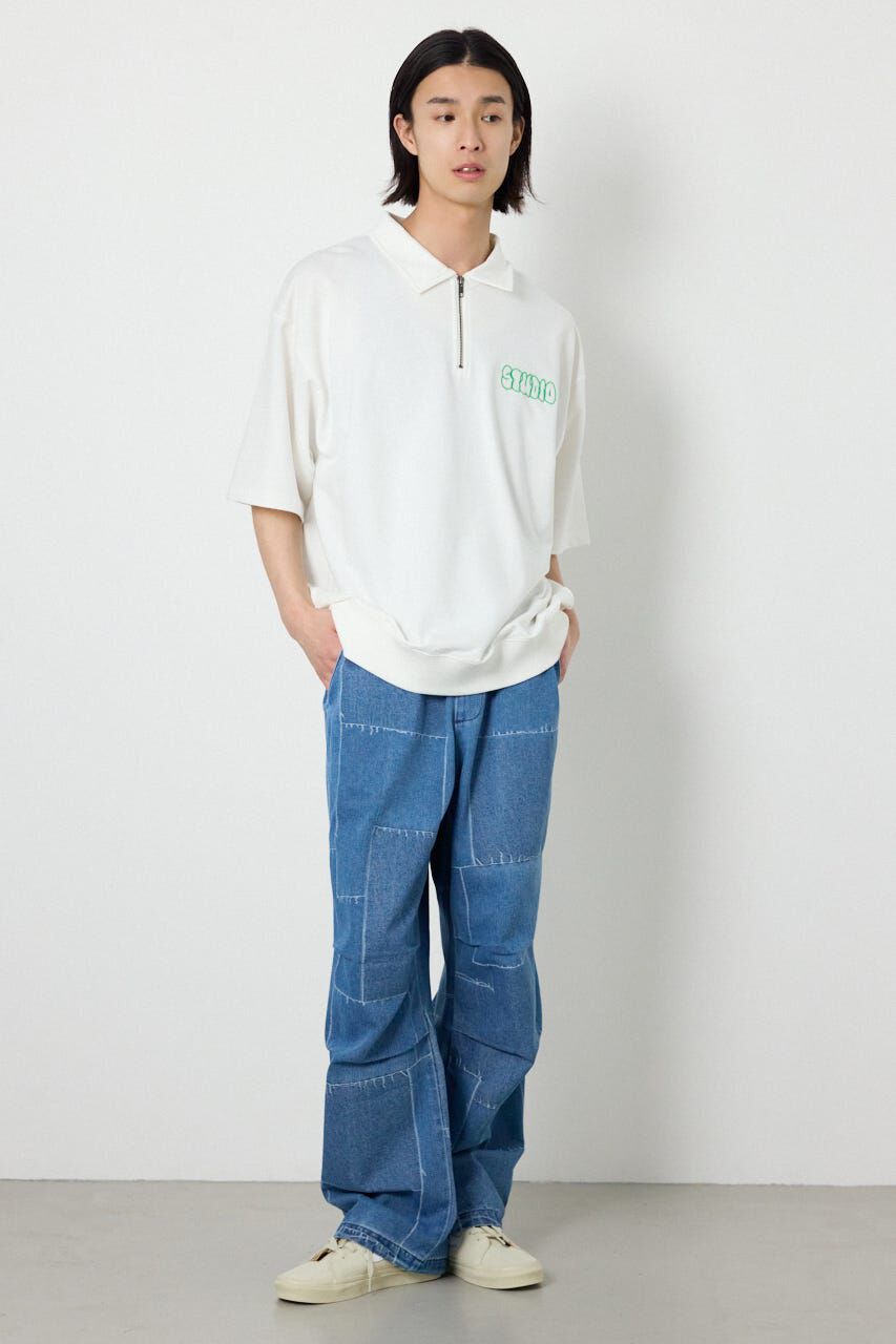 RODEO CROWNS「ライトスウェットZIPポロシャツ」|Tシャツ・カットソー|