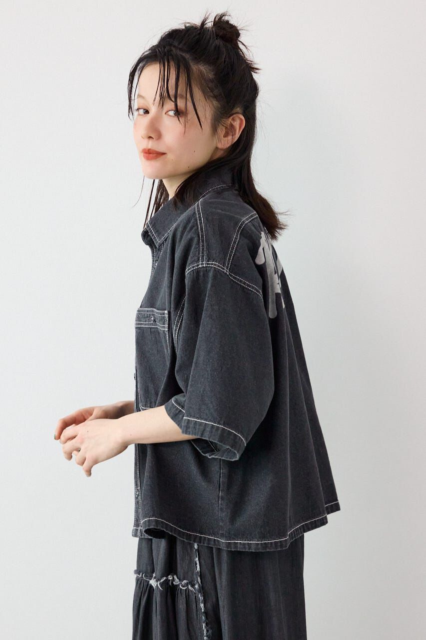RODEO CROWNS「デニムワイドシャツ」|シャツ・ブラウス|