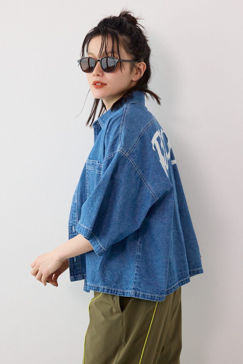 RODEO CROWNS「デニムワイドシャツ」|シャツ・ブラウス|