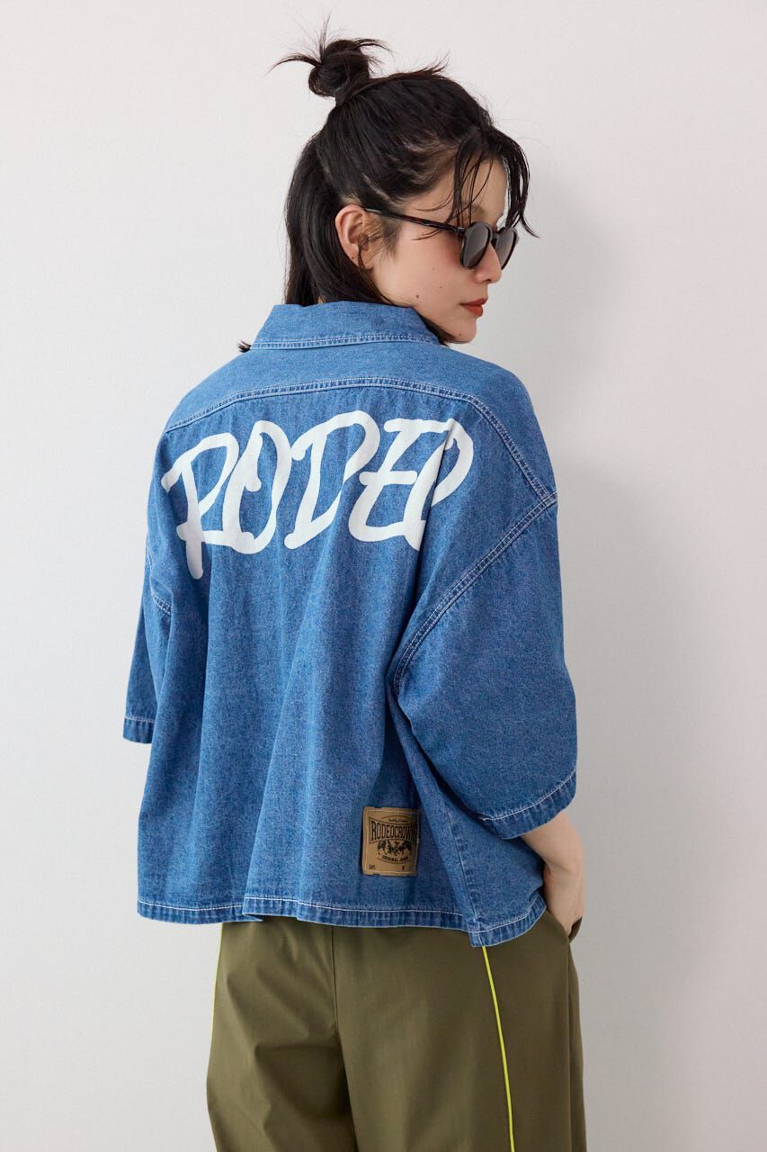 RODEO CROWNS「デニムワイドシャツ」|シャツ・ブラウス|