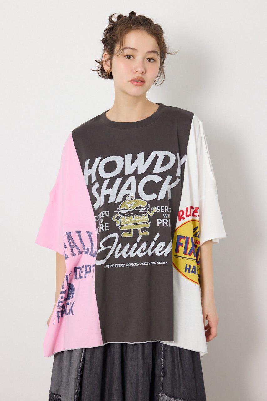 RODEO CROWNS「カスタムオープンショルダーTシャツ」|Tシャツ・カットソー|柄C.GRY5