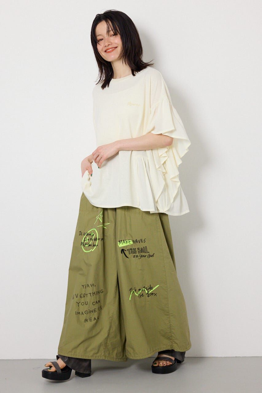 RODEO CROWNS「レーヨンクレープドッキングフリルトップス」|その他|