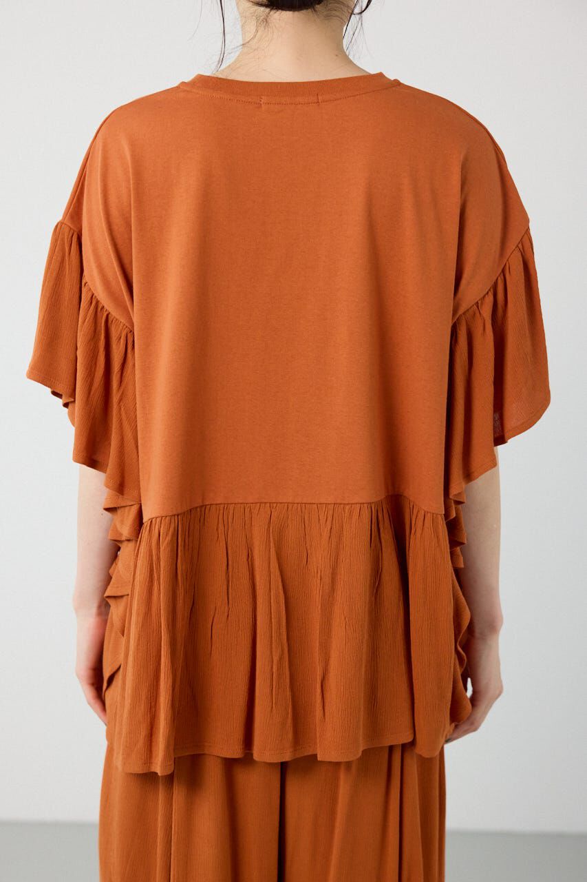 RODEO CROWNS「レーヨンクレープドッキングフリルトップス」|その他|