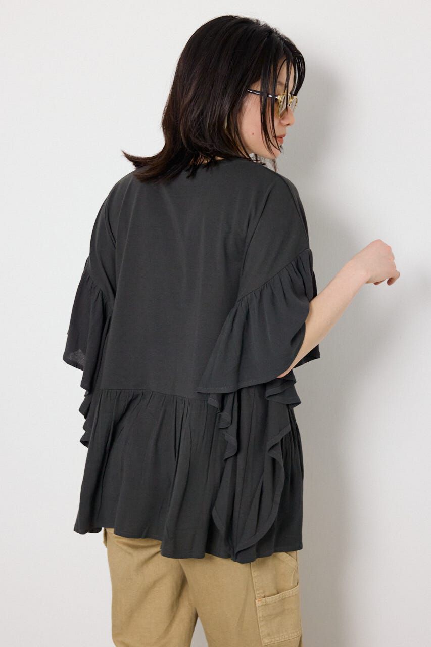 RODEO CROWNS「レーヨンクレープドッキングフリルトップス」|その他|