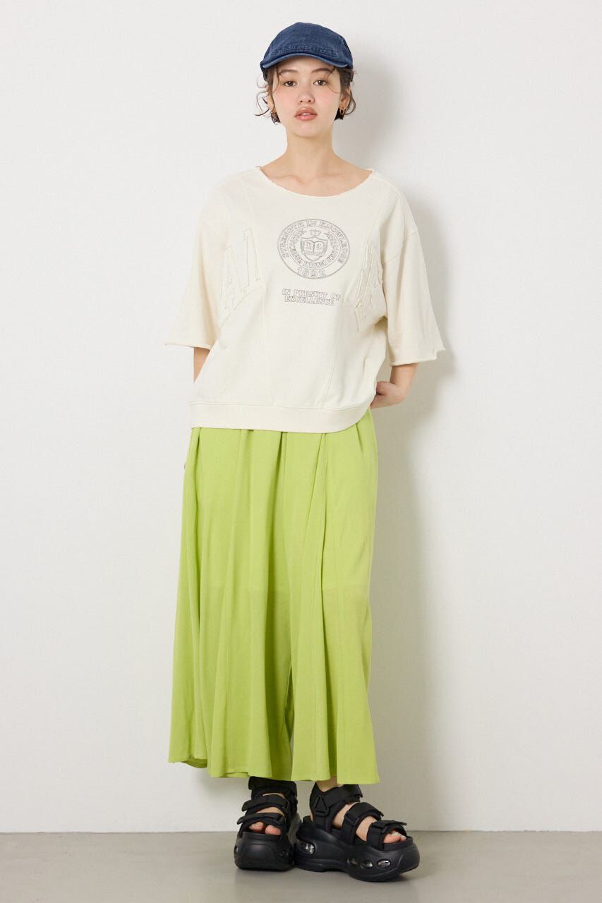 RODEO CROWNS「切替カレッジ半袖スウェット」|Tシャツ・カットソー|