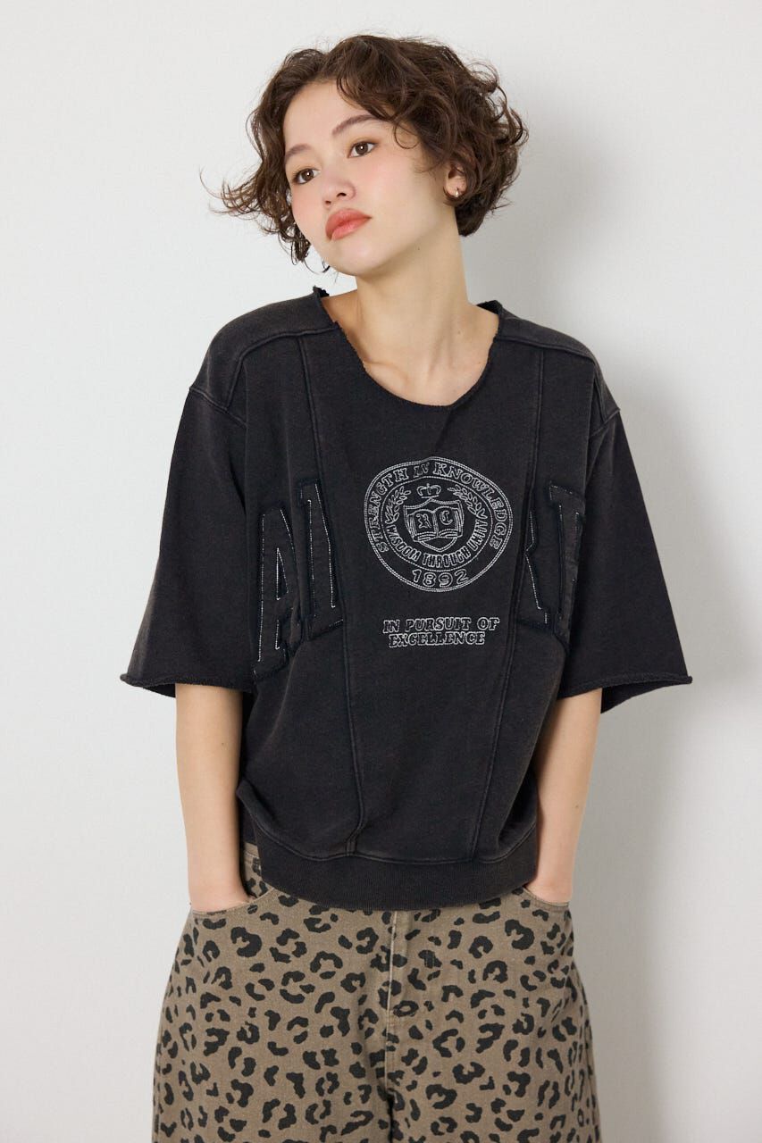 RODEO CROWNS「切替カレッジ半袖スウェット」|Tシャツ・カットソー|