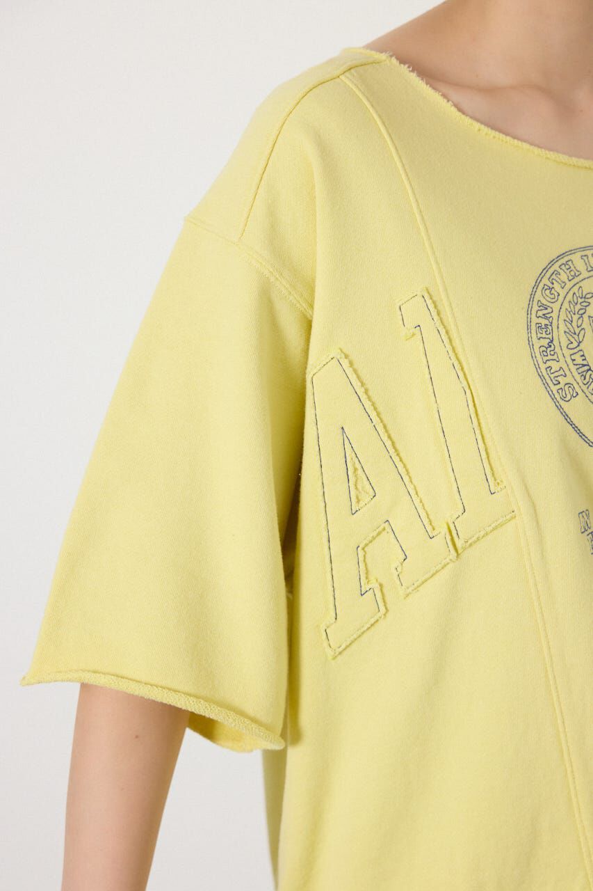 RODEO CROWNS「切替カレッジ半袖スウェット」|Tシャツ・カットソー|