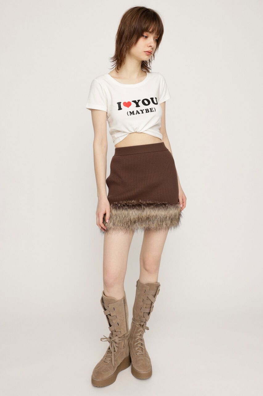 SLY「HinaYoshiharaxSLY KNIT ショートスカート」|スカート|