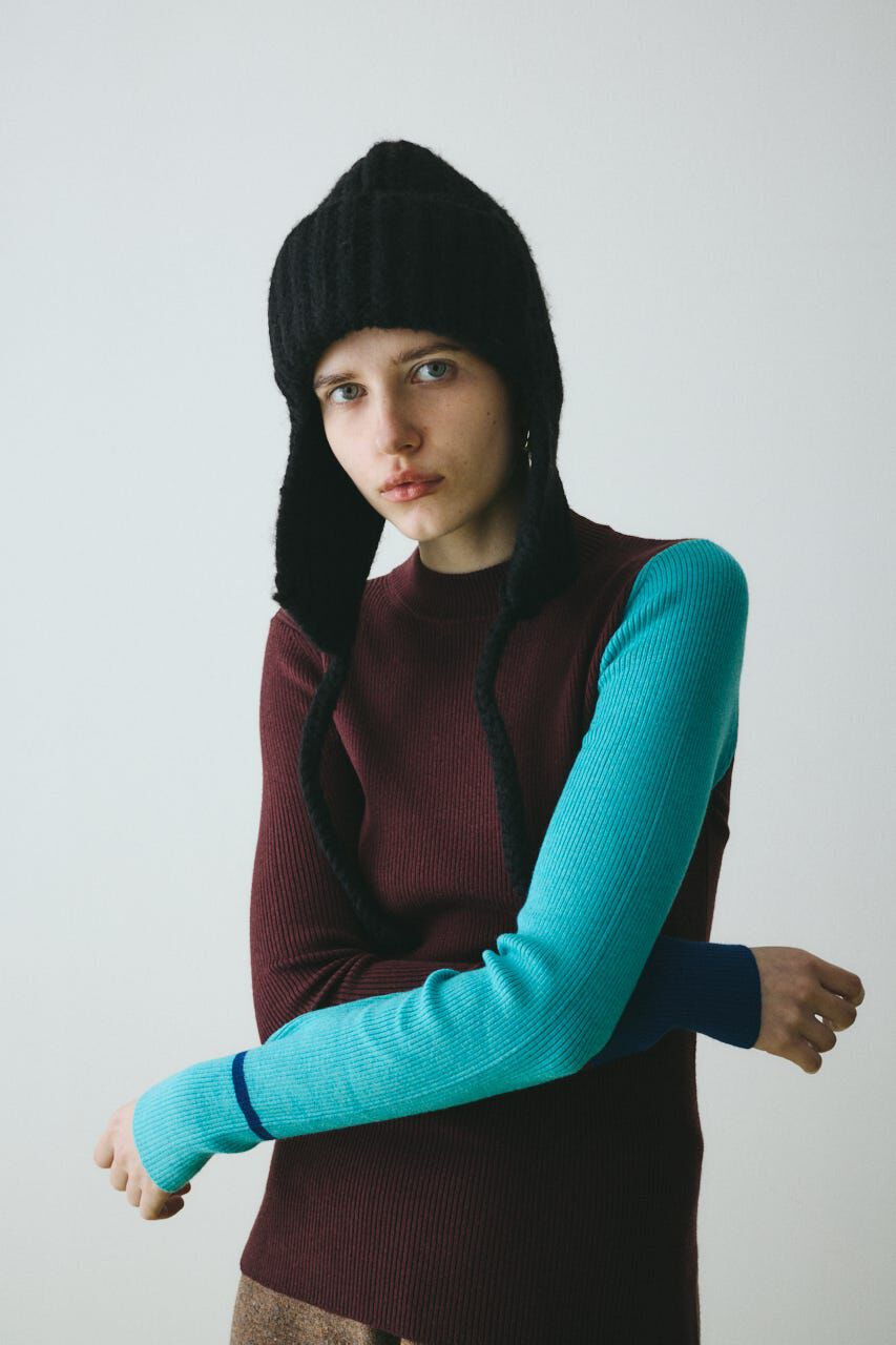 HeRIN.CYE「Flight knit cap」|その他|BLK