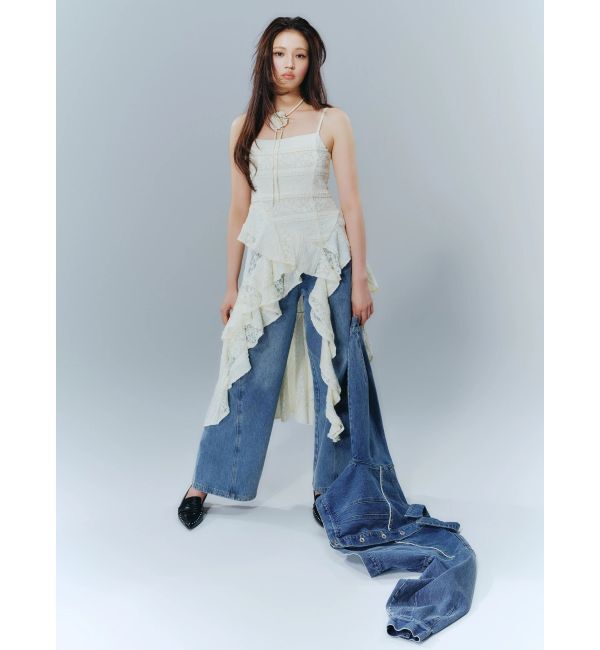 CALNAMUR「アシンメトリーヘムワンピース」|ワンピース|