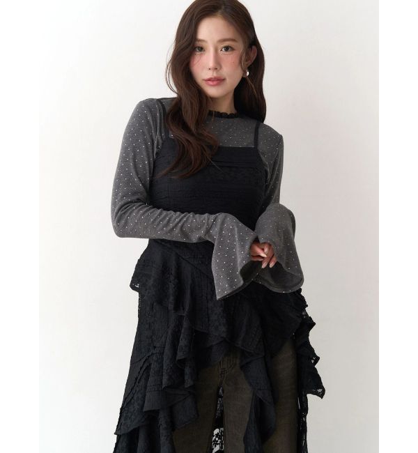 CALNAMUR「アシンメトリーヘムワンピース」|ワンピース|