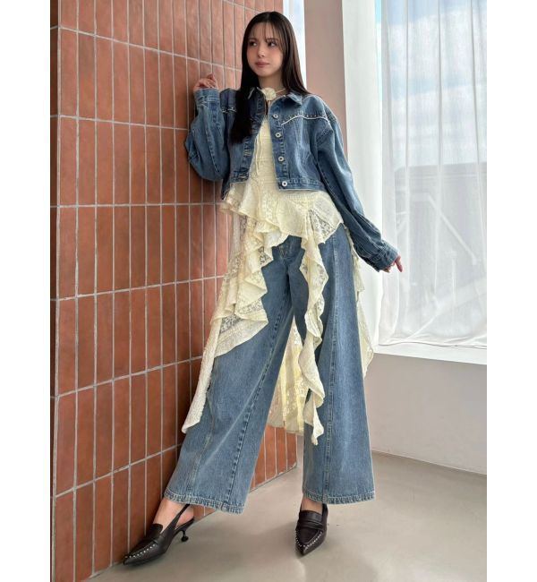 CALNAMUR「アシンメトリーヘムワンピース」|ワンピース|