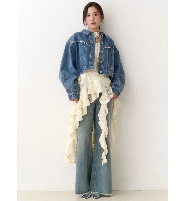 CALNAMUR「アシンメトリーヘムワンピース」|ワンピース|