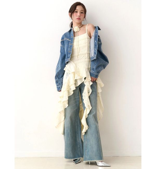 CALNAMUR「アシンメトリーヘムワンピース」|ワンピース|