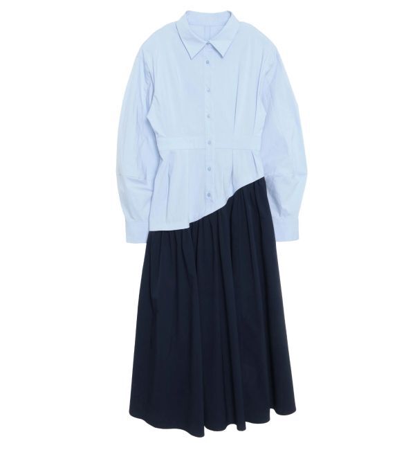 ELENDEEK「WAVE LINE TUCK OP」|ワンピース|