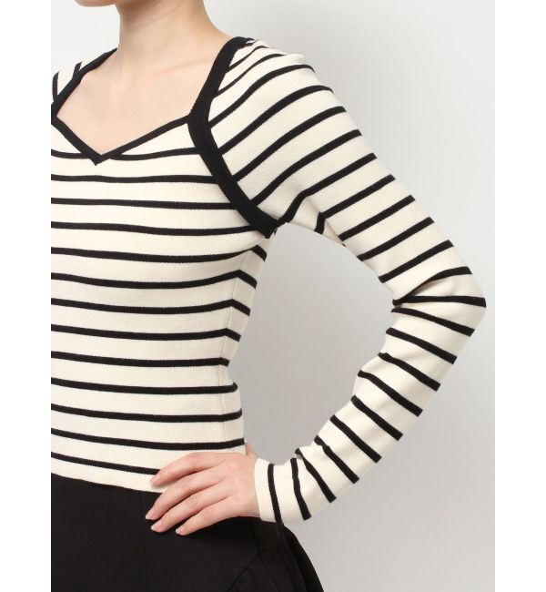 RESEXXY「ハートネックラグランニットトップス」|ニット・セーター|