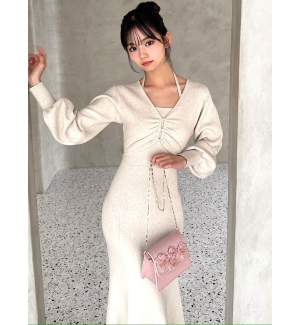 RESEXXY「レイヤードマーメイドニットワンピース」|ワンピース|