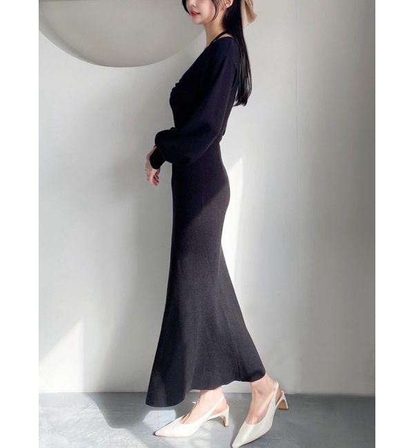 RESEXXY「レイヤードマーメイドニットワンピース」|ワンピース|