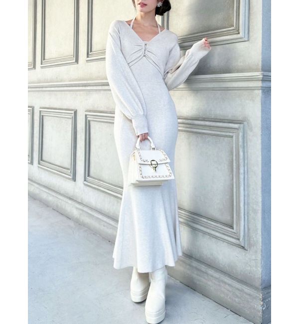 RESEXXY「レイヤードマーメイドニットワンピース」|ワンピース|