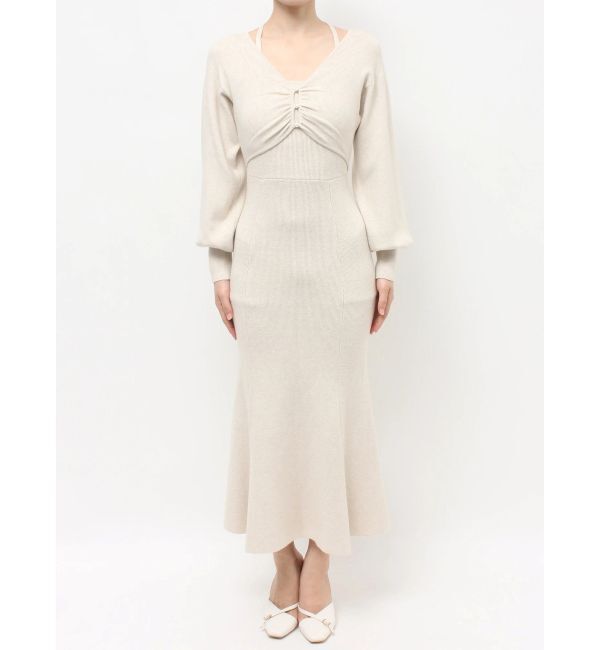 RESEXXY「レイヤードマーメイドニットワンピース」|ワンピース|