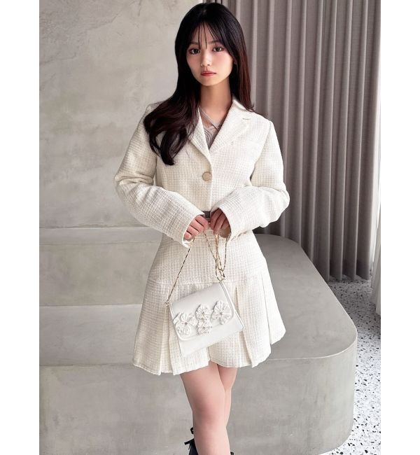 RESEXXY「ツイードプリーツミニスカート【セットアップ着用可能】」|スカート|