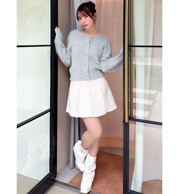 RESEXXY「ツイードプリーツミニスカート【セットアップ着用可能】」|スカート|