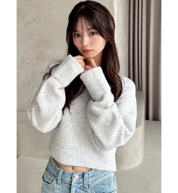 RESEXXY「Vネッククロップドニットプルオーバー」|ニット・セーター|