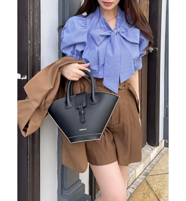 dazzlin「ペプラムタックボウタイブラウス」|シャツ・ブラウス|