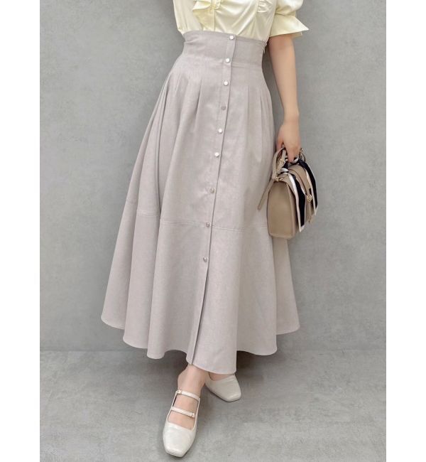 dazzlin「ハイウエストエアリースカート」|スカート|アイボリー