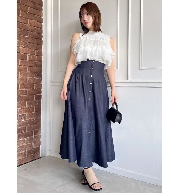 dazzlin「ハイウエストエアリースカート」|スカート|