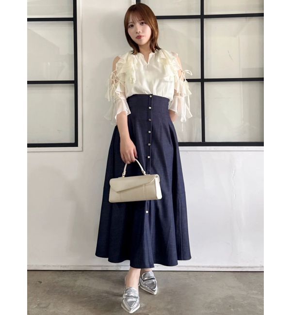dazzlin「ハイウエストエアリースカート」|スカート|