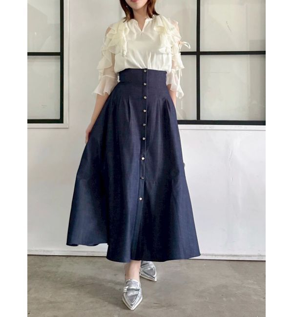 dazzlin「ハイウエストエアリースカート」|スカート|