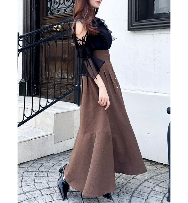 dazzlin「ハイウエストエアリースカート」|スカート|