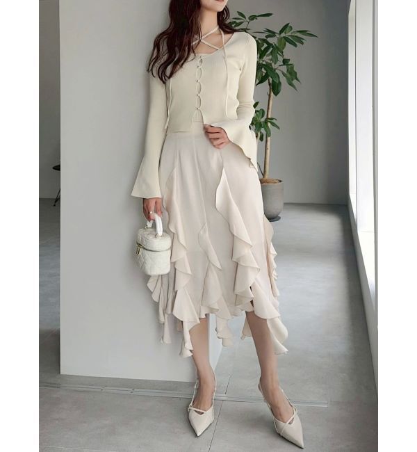 dazzlin「【追加生産分/20周年記念復刻！】カーデタイトトップス」|ニット・セーター|