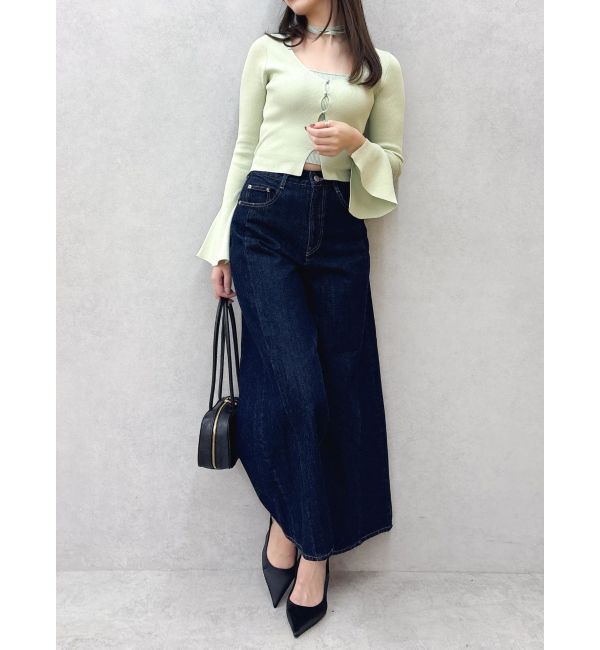 dazzlin「【追加生産分/20周年記念復刻！】カーデタイトトップス」|ニット・セーター|