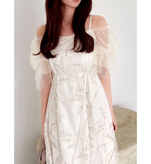 dazzlin「2WAYチュールスリーブドレス」|ドレス|