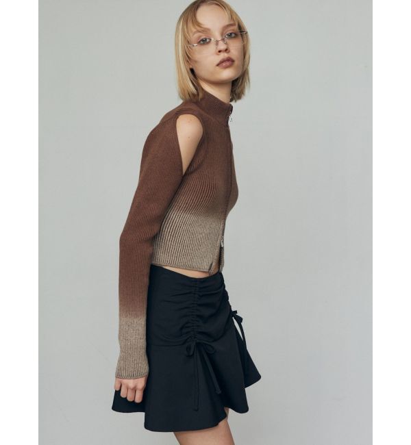 EMODA「ギャザーリボンフレアスカート」|スカート|