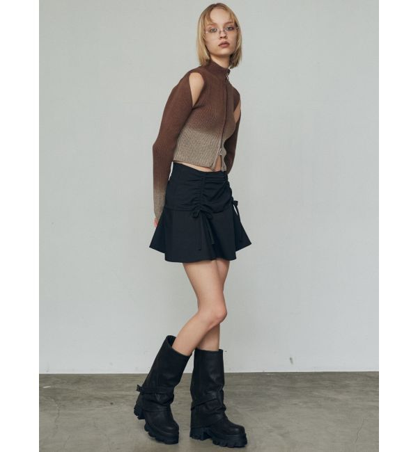 EMODA「ギャザーリボンフレアスカート」|スカート|