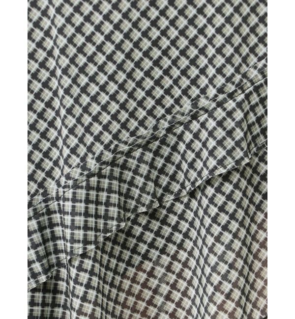 EMODA「ラッフルアシンメトリーミディスカート」|スカート|