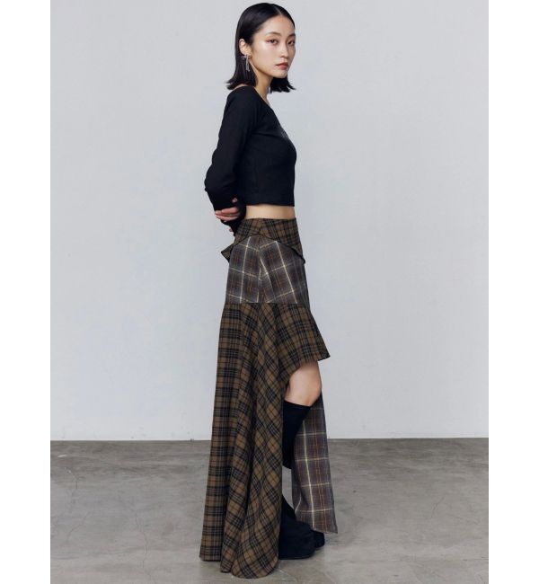 EMODA「アシンメトリードッキングスカート」|スカート|