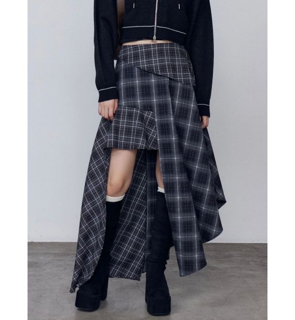 EMODA「アシンメトリードッキングスカート」|スカート|