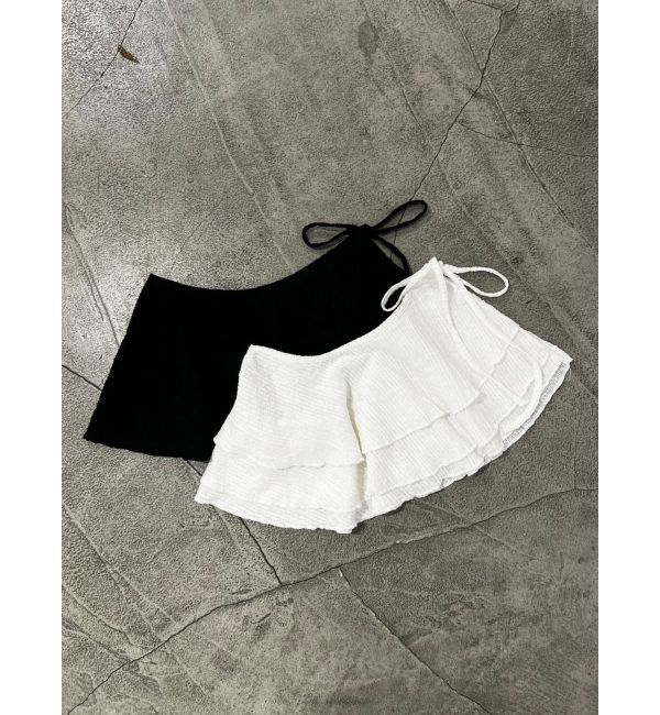 EMODA「ニットレースラップスカート」|スカート|