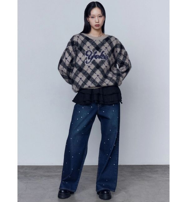 EMODA「ニットレースラップスカート」|スカート|