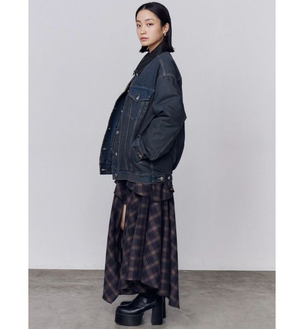 EMODA「ワイドオーバーデニムブルゾン」|ブルゾン・スタジャン|