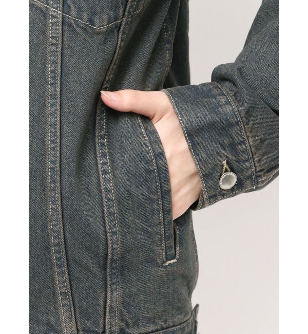 EMODA「ワイドオーバーデニムブルゾン」|ブルゾン・スタジャン|