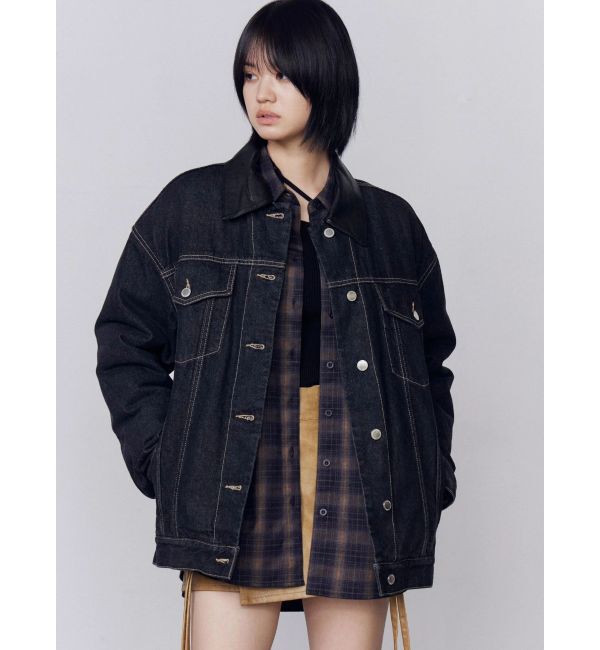 EMODA「ワイドオーバーデニムブルゾン」|ブルゾン・スタジャン|