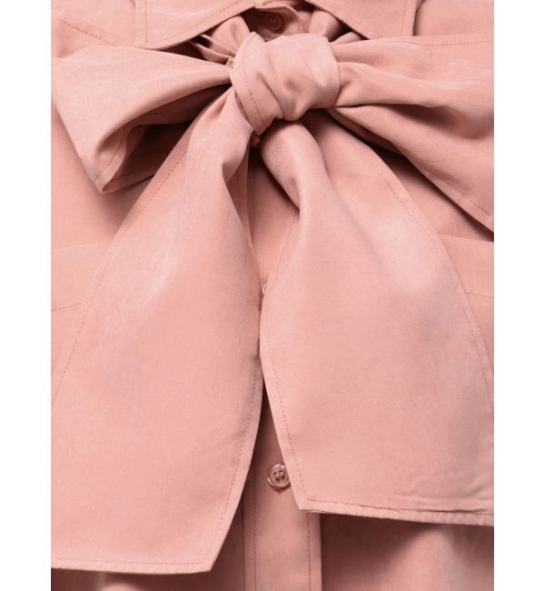 MERCURYDUO「配色ステッチビッグリボンセットシャツ」|シャツ・ブラウス|